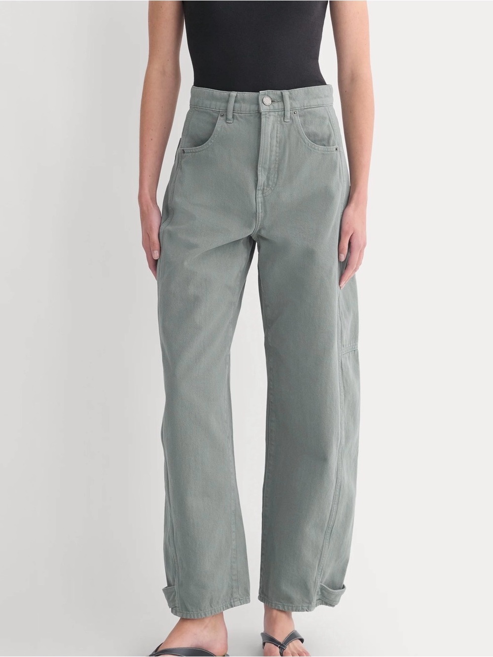 Everlane-The utility straight leg pant.Women’s Jeans in Sage Green